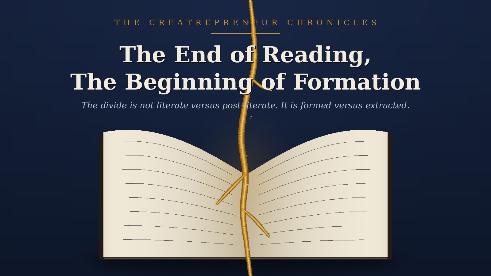The End of Reading, The Beginning of Formation