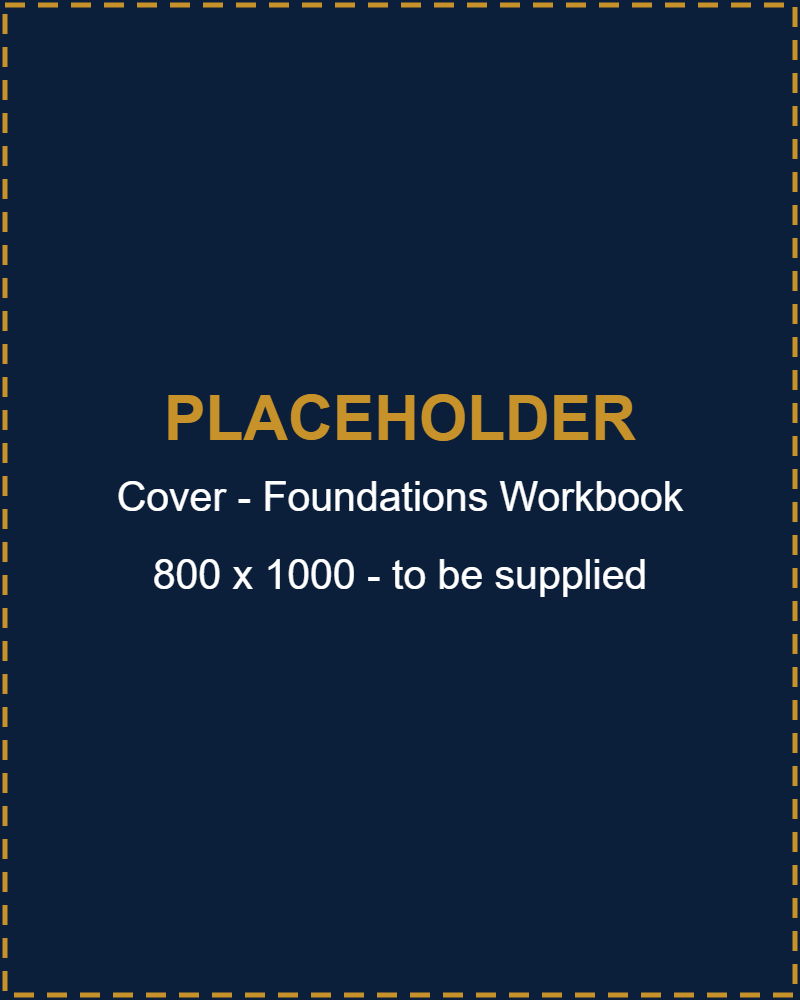PLACEHOLDER - The Foundations Workbook cover