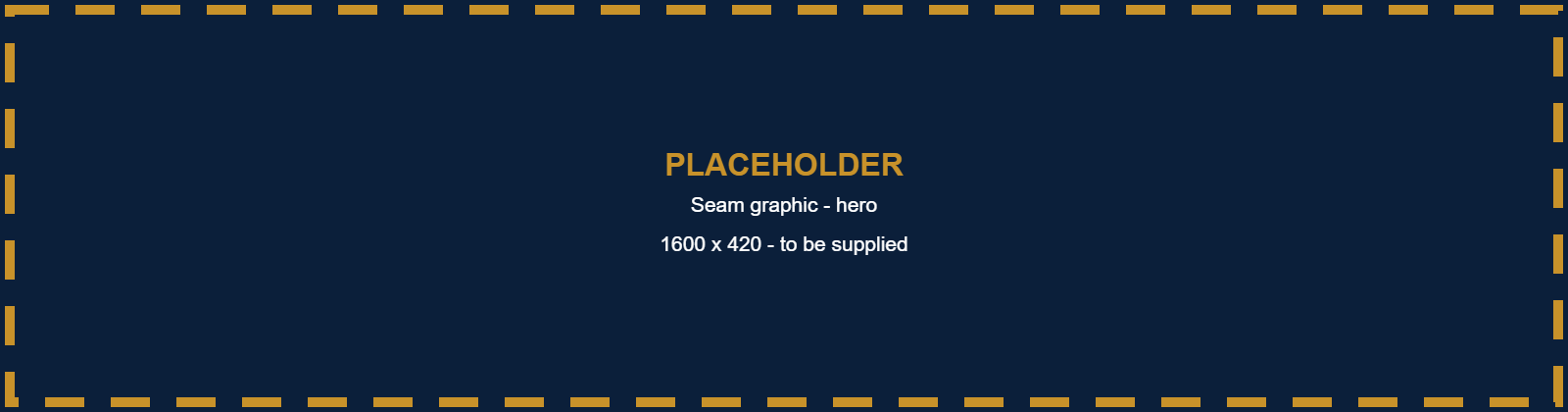 PLACEHOLDER - Start Here seam graphic